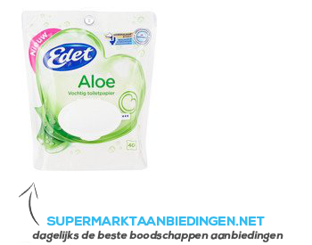 Edet Aloë vochtig toiletpapier aanbieding