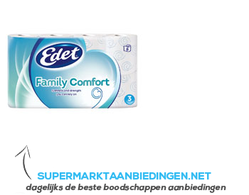 Edet Family comfort 3-laags toiletpapier aanbieding