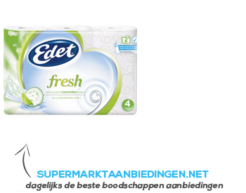 Edet Fresh 4-laags toiletpapier aanbieding