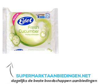 Edet Fresh cucumber vochtig toiletpapier aanbieding