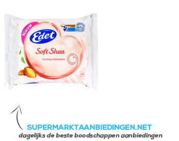 Edet Soft Shea vochtig toiletpapier aanbieding