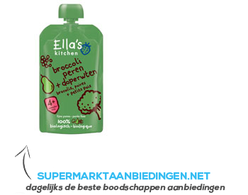 Ella’s Kitchen 4 Broccoli peren doperwten aanbieding