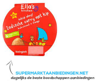 Ella’s Kitchen Kip curry 12 mnd aanbieding