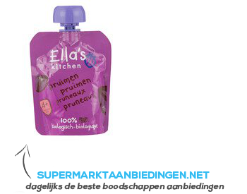 Ella's Kitchen Pruimen 4 aanbieding