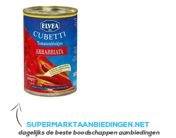 Elvea Cubetti tomatenblokjes arrabbiata aanbieding