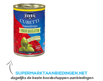 Elvea Cubetti tomatenblokjes verse basilicum aanbieding