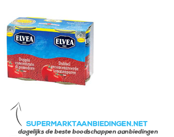 Elvea Tomatenpuree dubbel geconcentreerd aanbieding