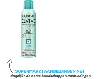 Elvive Droogshampoo extraordinary clay aanbieding