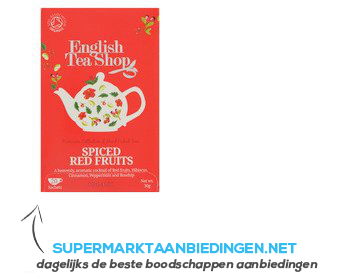 English Tea Shop Spiced red fruits biologisch aanbieding