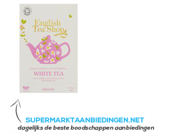 English Tea Shop White tea biologisch aanbieding