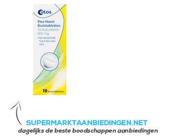 Etos Acetylcysteine bruistabletten 600 mg aanbieding