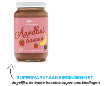 Etos Bio fruit aardbei banaan 6 mnd aanbieding