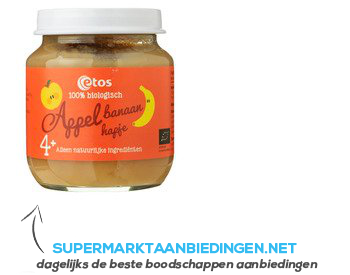 Etos Bio fruit appel banaan 4 mnd aanbieding