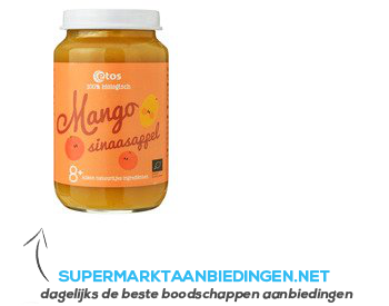 Etos Bio fruit mango sinaasappel 8 mnd aanbieding