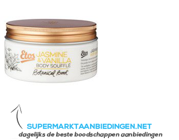 Etos Botanical Jasmine & vanilla body soufflé aanbieding