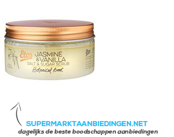 Etos Botanical Jasmine & vanilla salt scrub aanbieding