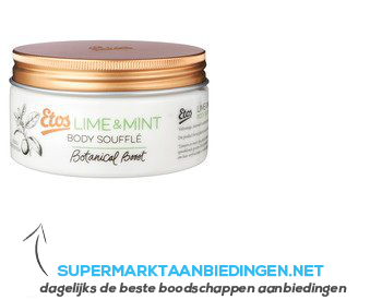 Etos Botanical Lime & mint body soufflé aanbieding