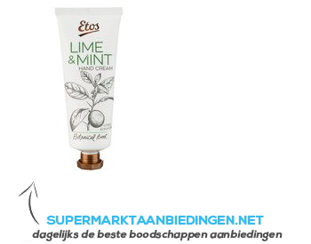 Etos Botanical Lime & mint hand cream aanbieding