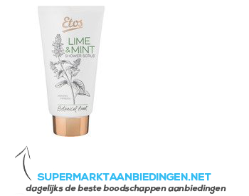 Etos Botanical Lime & mint shower scrub aanbieding