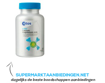 Etos Calcium magnesium zink aanbieding