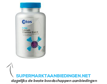 Etos Calcium met vitamine D en K aanbieding