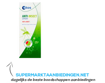 Etos Deet anti-insecten spray 40% aanbieding