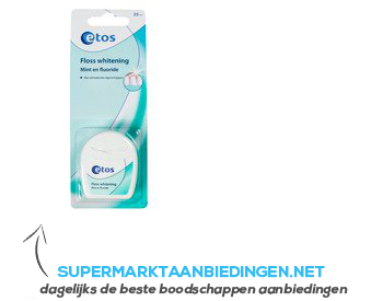 Etos Floss whitening mint en fluoride aanbieding