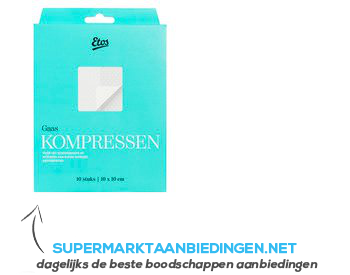 Etos Gaaskompres 10 x 10 cm aanbieding