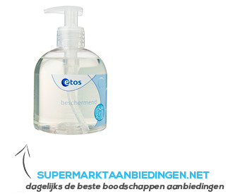 Etos Handzeep anti-bacterieel met pomp aanbieding