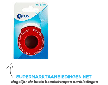 Etos Hechtpleister classic 2,5 cm aanbieding