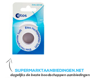 Etos Hechtpleister soft 2,5cm aanbieding