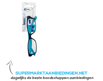 Etos Leesbril donker & licht blauw 2,5 aanbieding