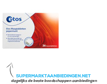 Etos Maagkauwtabletten aanbieding