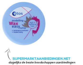 Etos Modelling wax aanbieding