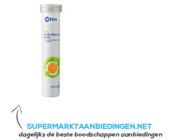 Etos Multivitamine alles-in-1 bruis sinaasap. aanbieding