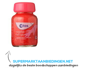 Etos Nagellakremover pot met spons aanbieding