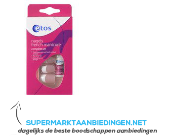 Etos Nagelset French manicure aanbieding