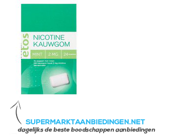 Etos Nicotine kauwgom mint 2 mg aanbieding