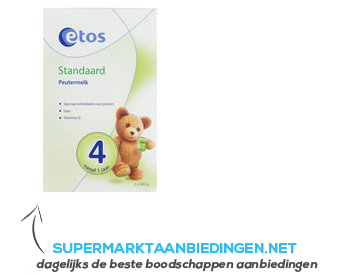 Etos Peutermelk 4 aanbieding