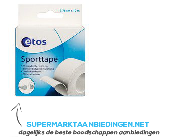 kampioen Nest Kneden Etos Sporttape 3,75 x 10 | Supermarkt Aanbiedingen