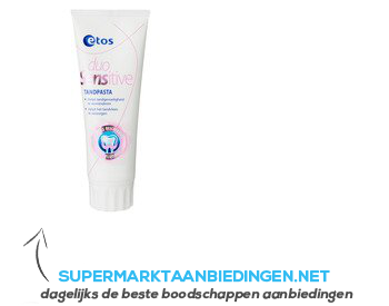 Etos Tandpasta sensitive duo aanbieding