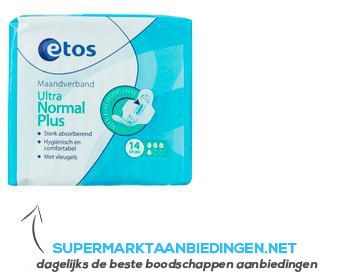 Etos Ultra normaal plus maandverband aanbieding