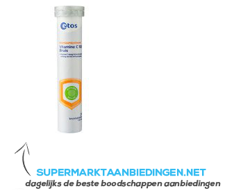 Etos Vitamine C 1000 bruis citroen aanbieding