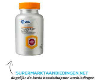 Etos Vitamine C500 zuurvrij aanbieding