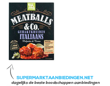 Euroma Meatballs & Co Italiaans aanbieding