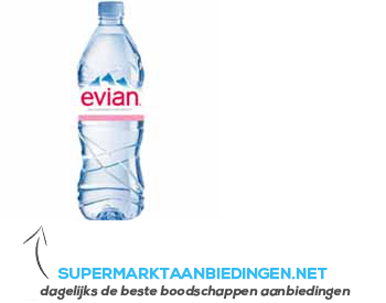 Evian Natuurlijk mineraalwater aanbieding