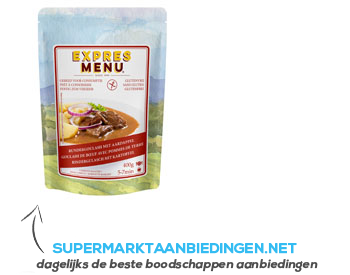 Expres Menu Complete maaltijd beef goulash-aardappel aanbieding