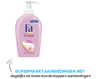 Fa Cream & oil handsoap silk & magnolia aanbieding