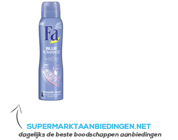 Fa Deospray blue romance aanbieding