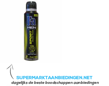 Fa Deospray for men sport double power 72hr aanbieding